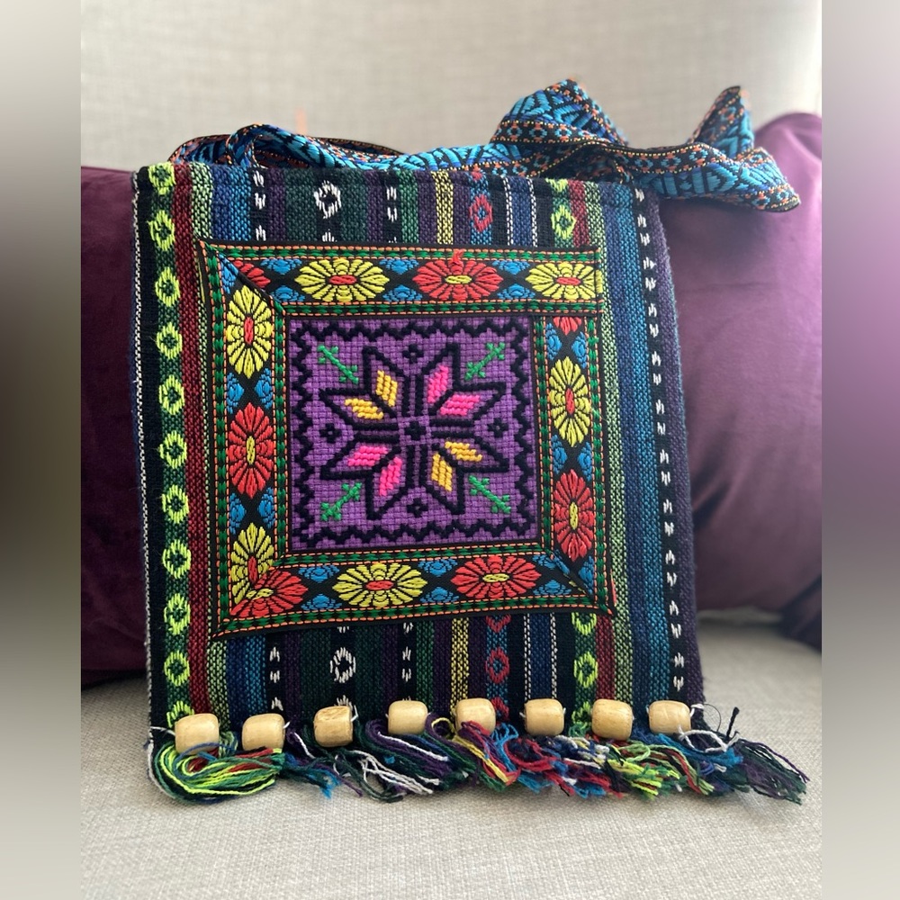 Handmade crossbody handbag